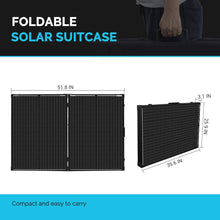 Load image into Gallery viewer, 200 W foldable monocrystalline solar panel - Sunlight Technologies LLC
