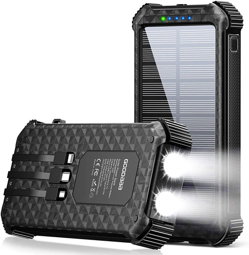 Solar Power Bank 26800mAh Portable LED Flashlight - Sunlight Technologies LLC